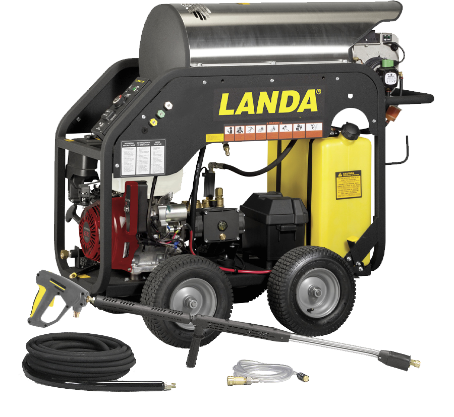 LANDA - PHW Portable, Electric Powered, Diesel Heated, Hot Water